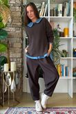 Bengaline Carrot Leg Trouser Coffee Bean